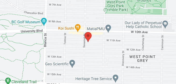 map of 4484 W 11TH AVENUE